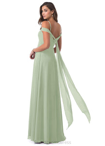 Hayden Floor Length Straps Sleeveless Sheath/Column Bridesmaid Dresses