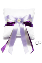 Load image into Gallery viewer, Ring Pillow Satin With Sash/Pearl