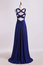 Load image into Gallery viewer, 2022 Halter Prom Dresses A Line Floor Length