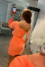 Load image into Gallery viewer, One-Shoulder Dixie Homecoming Dresses Tight Short Prom Dress