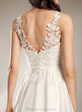 Load image into Gallery viewer, Dress Wedding Dresses Tea-Length Sarahi Lace A-Line V-neck Satin Wedding
