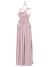 Load image into Gallery viewer, Lucia Scoop Floor Length Natural Waist Sleeveless A-Line/Princess Bridesmaid Dresses