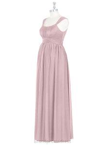 Lucia Scoop Floor Length Natural Waist Sleeveless A-Line/Princess Bridesmaid Dresses