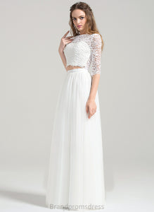 Wedding Wedding Dresses Tulle Floor-Length Dress Lace A-Line Autumn