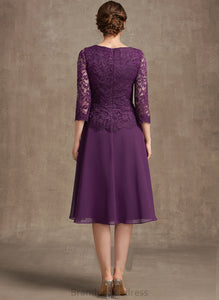 Mother of the Bride Dresses Chiffon Beading Mother Hope Sequins the of Bride Dress With V-neck Lace Knee-Length A-Line
