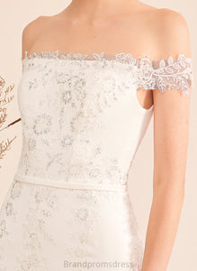 Lace With Wedding Dress Off-the-Shoulder Court Sequins Wedding Dresses Train Skylar Trumpet/Mermaid