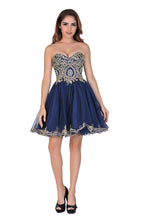 Load image into Gallery viewer, 2024 Homecoming Dresses A Line/Princess Sweetheart Tulle With Applique