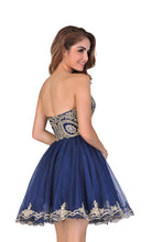 Load image into Gallery viewer, 2024 Homecoming Dresses A Line/Princess Sweetheart Tulle With Applique