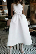 Load image into Gallery viewer, Homecoming Dresses Maribel A-Line Tea-Length White Prom Dress With Pockets
