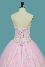 Load image into Gallery viewer, 2024 Sweetheart Ball Gown Quinceanera Dresses Applique And Beading Sweep Train