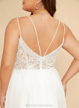 Load image into Gallery viewer, Reagan Dress Lace Floor-Length V-neck Wedding Beading Chiffon With A-Line Wedding Dresses