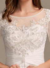 Load image into Gallery viewer, Lace Asymmetrical With A-Line Wedding Dresses Dress Chiffon Illusion Wedding Finley