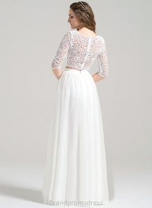 Wedding Wedding Dresses Tulle Floor-Length Dress Lace A-Line Autumn