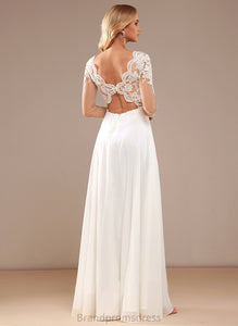Chiffon Wedding Wedding Dresses A-Line With Dress Sequins Lace Floor-Length V-neck Tania