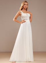 Load image into Gallery viewer, Lace Wedding Lainey Wedding Dresses Sequins Chiffon Floor-Length Square With A-Line Dress
