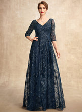 Load image into Gallery viewer, V-neck of With Bride Dress the Mother Sequins Lace Mother of the Bride Dresses A-Line Floor-Length Areli
