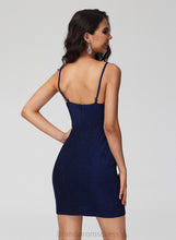 Load image into Gallery viewer, Club Dresses Bodycon Sequins Dress Homecoming With Ruffle V-neck Jersey Short/Mini Una