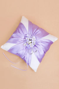 Floral Design Ring Pillow Satin