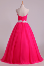 Load image into Gallery viewer, 2022 Sweetheart Ball Gown Floor Length Quinceanera Dresses With Applique