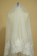 Load image into Gallery viewer, 2022 Beautiful One-Tier Wedding Veils With Applique
