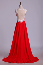 Load image into Gallery viewer, 2024 Prom Dresses Straps A Line Floor Length With Applique