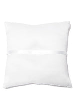 Load image into Gallery viewer, Elegant Ring Pillow Satin With Ribbons And Rhinestones