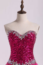 Load image into Gallery viewer, 2022 Homecoming Dresses A Line Sweetheart Short/Mini With Beading
