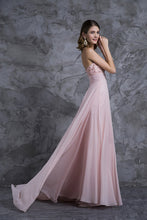 Load image into Gallery viewer, 2022 New Arrival Prom Dresses A Line Sweetheart Sweep/Brush Chiffon With Beading