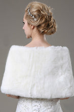 Load image into Gallery viewer, Pretty Faux Fur Wedding Wrap