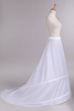Load image into Gallery viewer, Women Elastic Satin Sweep Train 2 Tiers Petticoats  #1504