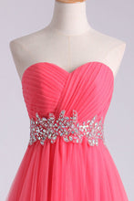 Load image into Gallery viewer, 2022 Homecoming Dress Sweetheart Pleated Bodice A Line Short/Mini Tulle