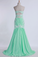 2024 Prom Dresses Pleated Chiffon With Beaded Lace Floor Length Open Back