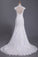 2022 V Neck Wedding Dress Open Back Mermaid/Trumpet With Lace Skirt And Ribbon
