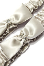 Load image into Gallery viewer, 2-Piece Chic Satin With Rhinestone Wedding Garters