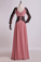 2024 V Neck Prom Dresses A Line Floor Length Chiffon With Applique
