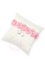 Load image into Gallery viewer, Lovely Rose Ring Pillow In Satin