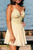 Up Back Lace Homecoming Dresses Paula Short Yellow CD10431