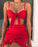 Red Two Piece Homecoming Dresses Carolyn Short Dress CD16687