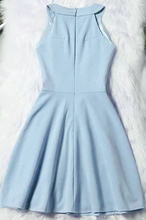 Load image into Gallery viewer, Beautiful Light Blue Short Halter Homecoming Dresses Camille CD23000