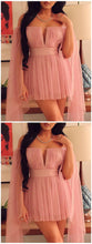 Load image into Gallery viewer, Cape Design Homecoming Dresses Maureen Deep Mini Dress CD3988