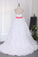 2024 Sweetheart Ruffled Bodice A Line Organza Court Train Wedding Dresses