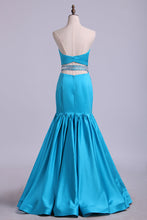 Load image into Gallery viewer, 2024 Sweetheart Mermaid Prom Dresses With Beading Floor-Length