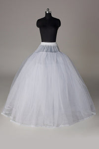 Women Tulle Netting/Polyester Floor Length 3 Tiers Petticoats P014