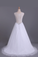 2022 V-Neck A Line Wedding Dresses Tulle Beaded Bodice Court Train