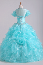 Load image into Gallery viewer, 2022 Quinceanera Dresses Fabulous Sweetheart Ruffled Bodice Floor Length