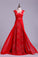 2022 Scoop Neckline Embellished Bodice With Beadeds&Applique Long Chiffon Prom Dress