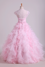 Load image into Gallery viewer, 2024 Organza Luxury Quinceanera Dresses Ball Gown Sweetheart Floor-Length With Jacket
