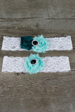 Load image into Gallery viewer, Fabulous Lace With Rhinestone Wedding Garters