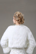 Load image into Gallery viewer, Charming Long Sleeves Faux Fur Wedding Wrap